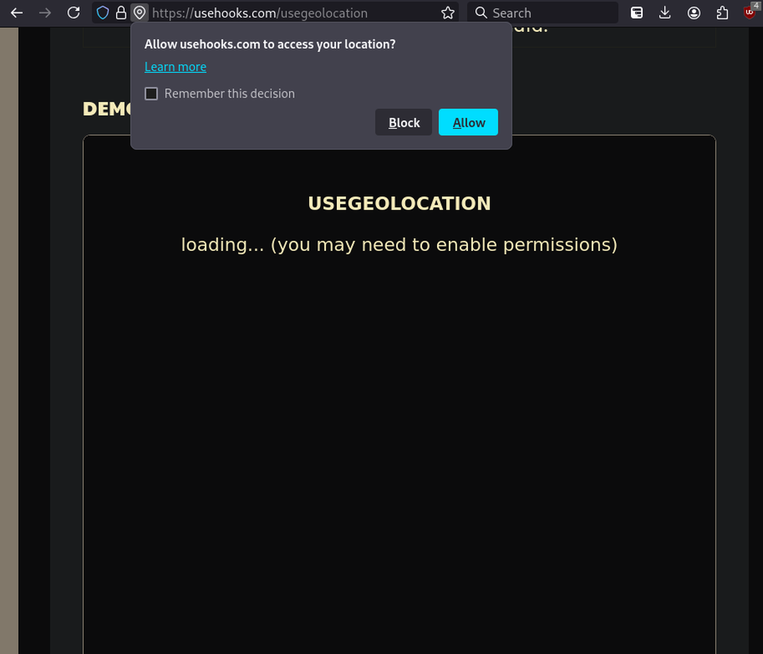 Geolocation React