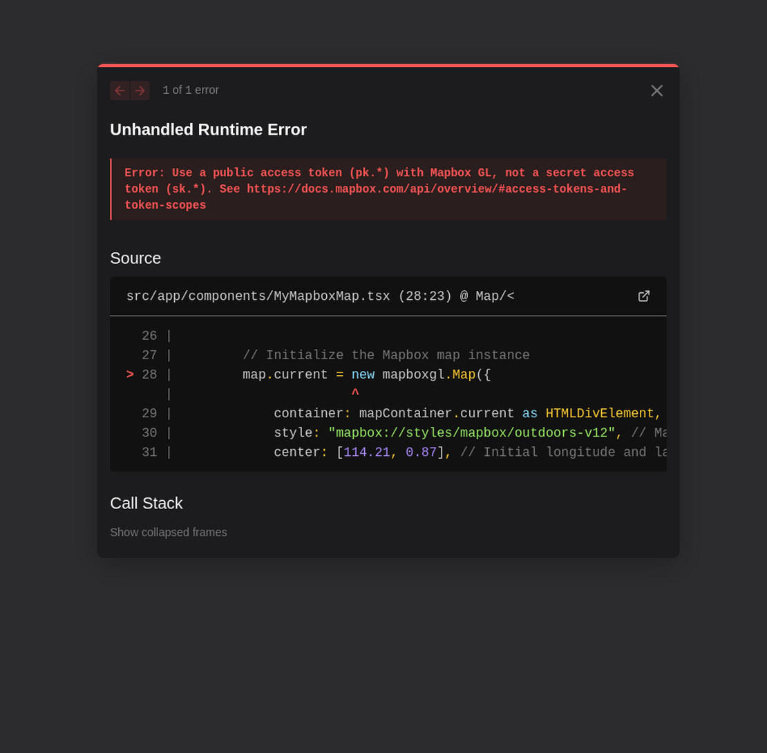 Geolocation Mapbox