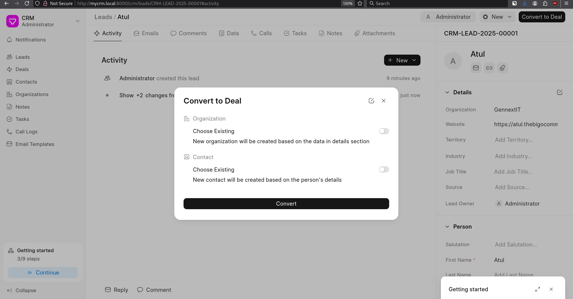 Deal Creation