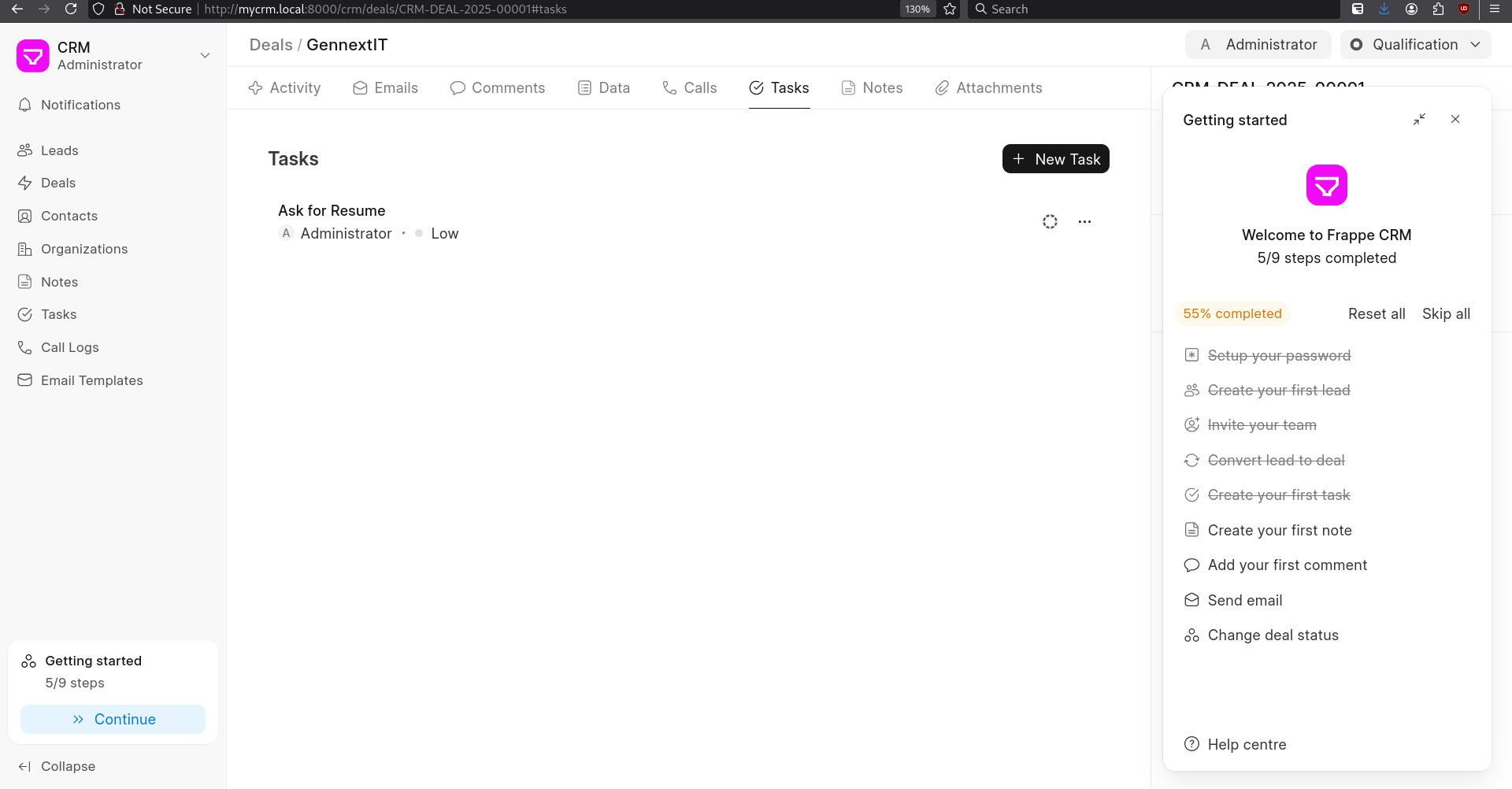 Task Creation