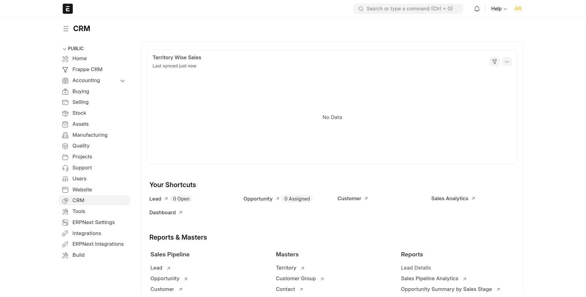 ERPNext Integrated CRM