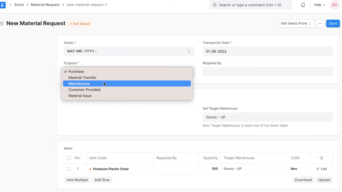 Buying Module in ERPNext